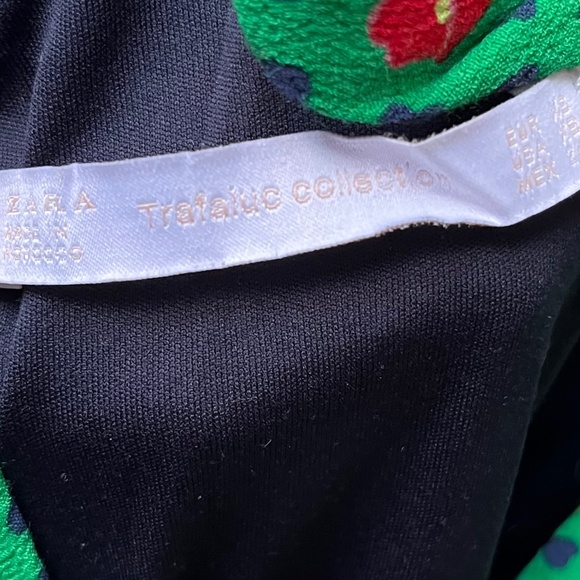 ZARA Trafaluc Collection Romper, Green Floral, XS - Picture 7 of 13